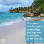 Glauben ist die innere Gewissheit, wodurch etwas bestätigt wird was noch nicht sichtbar ist. Wie kann etwas Unsichtbares sichtbar werden? Hat das mit der Schöpfung zu tun, indem Gott sprach und es wurde?