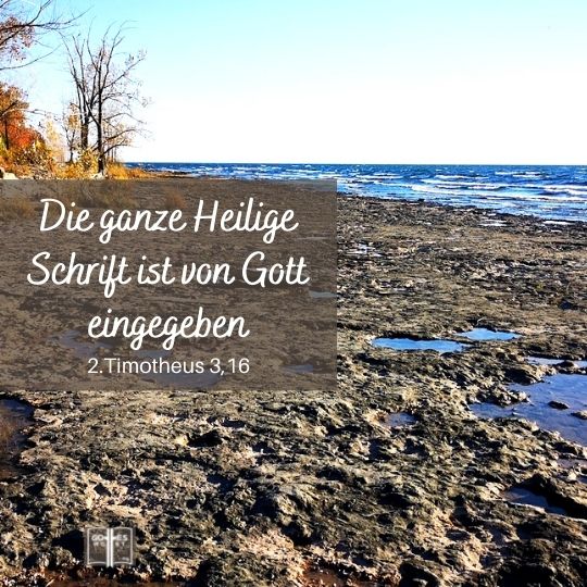 Denn die ganze Heilige Schrift ist von Gott eingegeben, 2.Tim 3,16