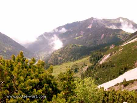 Ausssicht auf Alpen - Gamprin, Liechtenstein