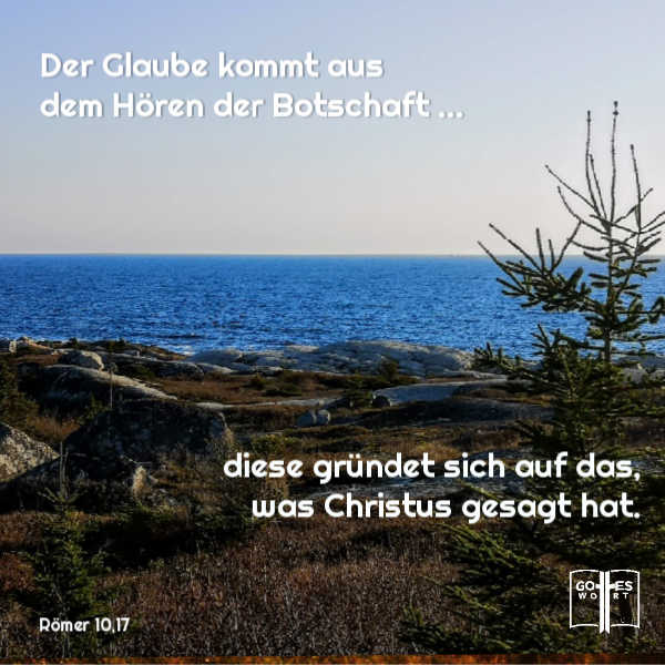 ✚ Der Glaube kommt aus dem Hören der Botschaft; und diese gründet sich auf das, was Christus gesagt hat, Römer 10,17
https://www.gottes-wort.com/die-bibel.html
#diebibel #bibel #gotteswort