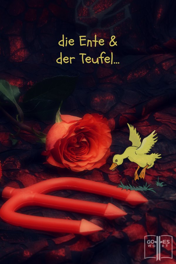 Egal was in deinem Leben passiert ist oder was du getan hasst, der Teufel wird es dir immer vor den Augen halten. Das ist seine Art.
#vergebung #vorwurf 
Lese www.gottes-wort.com/ente-und-teufel.html