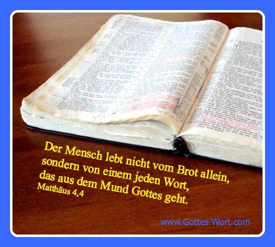 Bibel Mat. 4,4