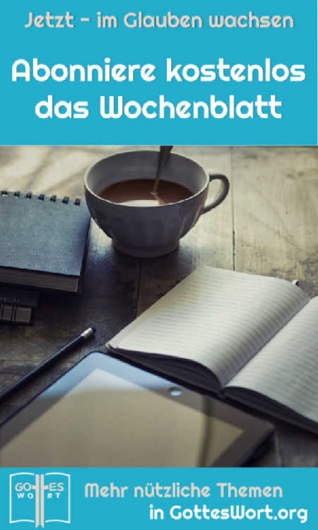 Abonniere kostenlos das Wochenblatt
#gotteswort #bibel #wochenblatt #glauben