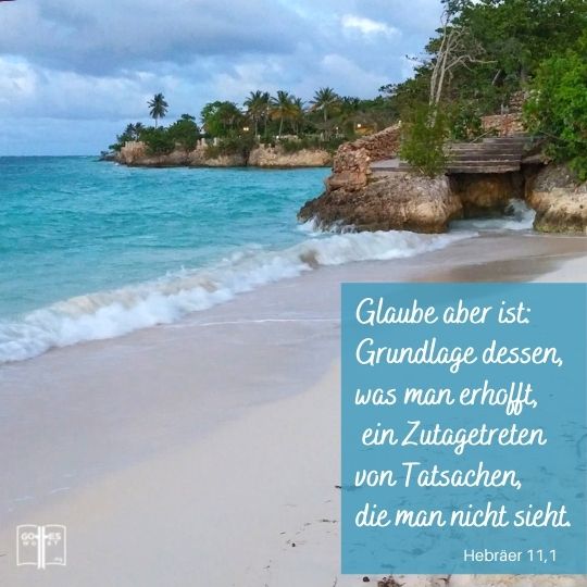 Glauben ist die innere Gewissheit, wodurch etwas bestätigt wird was noch nicht sichtbar ist. Wie kann etwas Unsichtbares sichtbar werden? Hat das mit der Schöpfung zu tun, indem Gott sprach und es wurde?